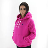 Women's Washed Hoodies,Fuchsia