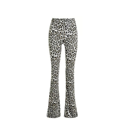 Image for Women's Leopard Print Classic Pant,White