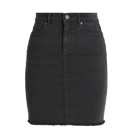 Image for Women's Ripped Denim Skirt,Black