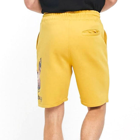 Image for Men's Short With Photographic Print,Yellow