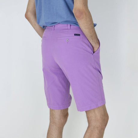 Men's Colored Plain Denim Short,Purple