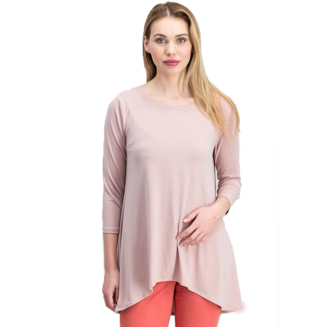 Image for Women's Matte Jersey 3/4 Sleeves Top,Pink